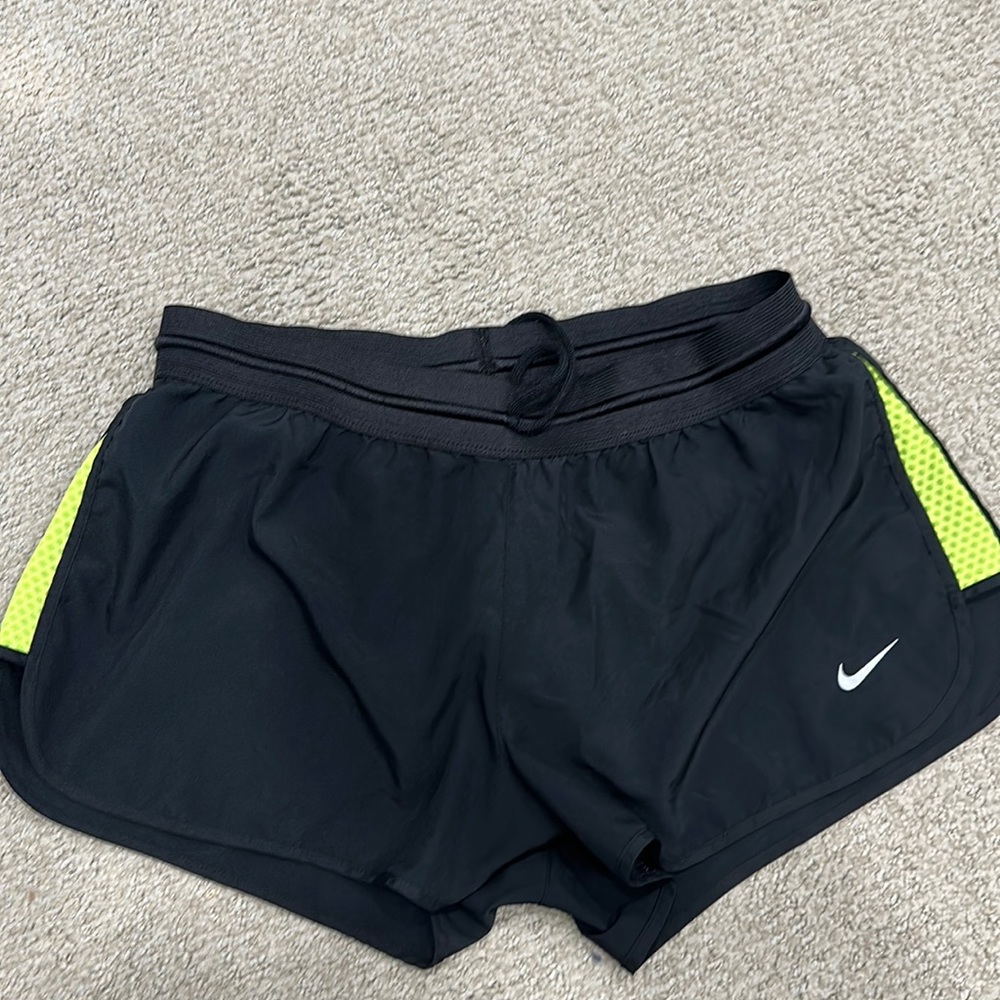 Nike Dri-fit Athletic Shorts neon green/black